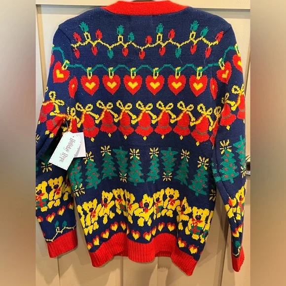 Holiday Hype Colorful Christmas Knit Sweater NWT - Picture 2 of 4